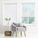 DEZ FURNISHINGS Cordless 2" Signature Faux Wood Blind 44" W x 72" H Snow White